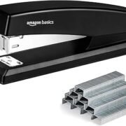 Basics Office Stapler with 1000 Staples - Black