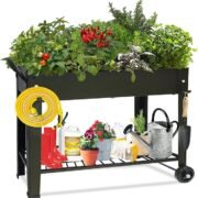 Large Planter Raised Beds with Legs Outdoor Planter