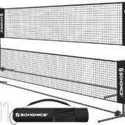 SONGMICS 10/13/16.5ft Portable Badminton Net Set, for Volleyball, Tennis, Soccer, Pickleball, Easy Setup