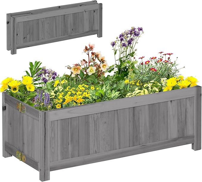 Outsunny 28" x 12" Foldable Raised Garden Bed