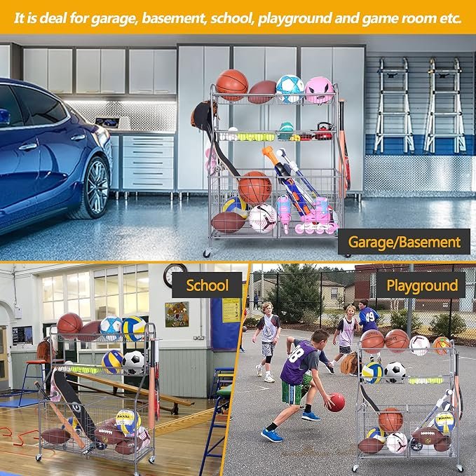 Garage Sports Equipment Organizer - Image 3