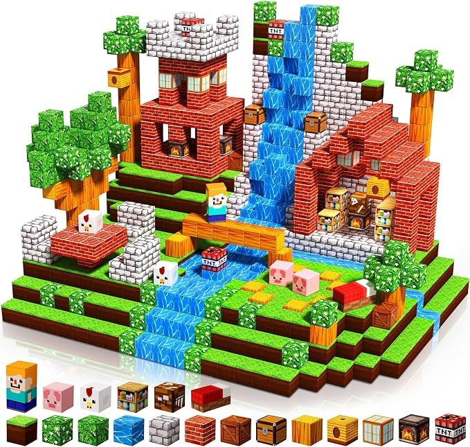 GraceDuck Magnetic Blocks 100PCS Magnet Toy Building Game