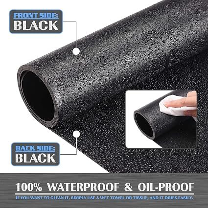 K KNODEL Large Office Desk Mat, Leather Mouse Pad (31.5"x15.7", Black) - Image 2