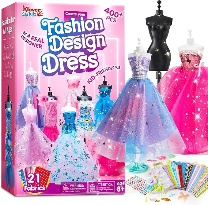 Klever Kits 400+PCS Fashion Design Crafts for Kids Art and Crafts Toy